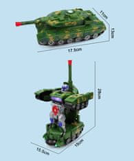 Robot transformer tank auto a robot 2v1