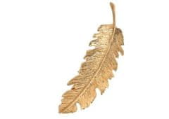 For Fun & Home Dámská sponka do vlasů Leaf, starozlatá/stříbrná/zlatá, bižuterní kov, 9.5x2.5 cm