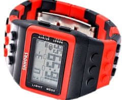 Camerazar Barevné želé hodinky Shhors, silikonový náramek, 23 cm dlouhý a 3,2 cm široký, s podsvíceným digitálním ciferníkem