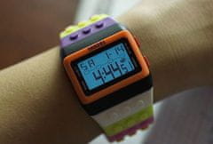Camerazar Unisexové barevné želé hodinky s digitálním ciferníkem, silikonový náramek, 23 cm