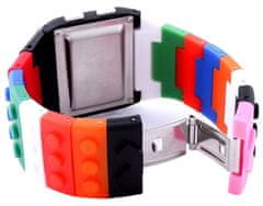 Camerazar Unisexové barevné želé hodinky s digitálním ciferníkem, silikonový náramek, 23 cm