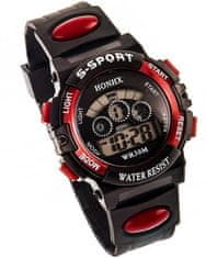 Camerazar Sportovní hodinky pro chlapce s silikonovým řemínkem, minerálním sklíčkem a quartzovým strojkem, 23 cm