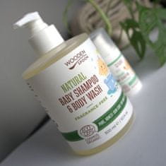 WoodenSpoon Dětský sprchový gel a šampon na vlasy 2v1 bez parfemace Wooden Spoon 300ml