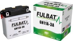 Fulbat baterie 6V, 6N11A-3A, 11Ah, 90A, konvenční 122x62x131 FULBAT (vč. balení elektrolytu) 550894