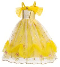 EXCELLENT Pohádkové šaty krajkové vel.122 - Princezna Bella