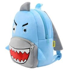 EXCELLENT Semišový batoh modrý - Žralok