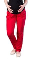 Gregx Těhotenské kalhoty/tepláky, Awan s kapsami - červené, XS