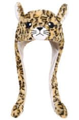 EXCELLENT Plyšová čepice s pohyblivýma ušima - Leopard