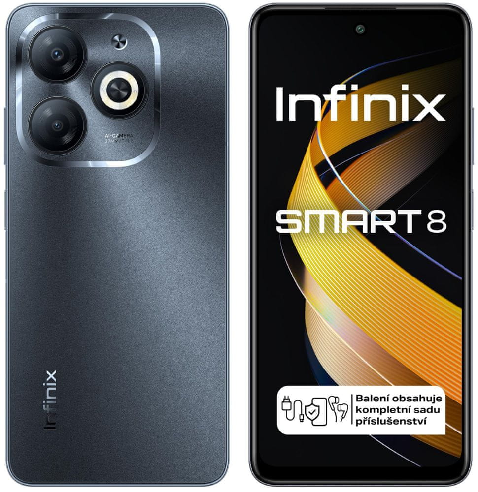Levně Infinix Smart 8, 3GB/64GB, Timber Black