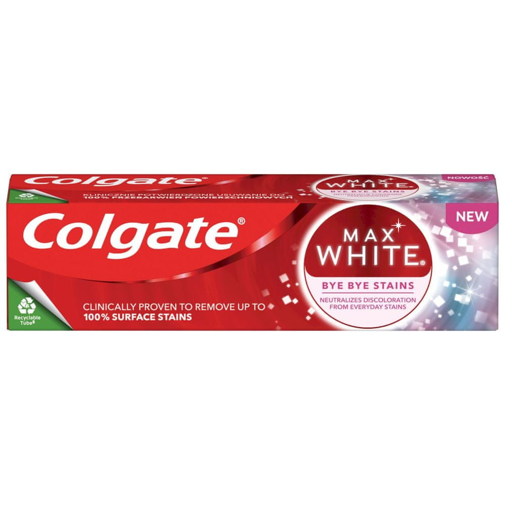 Levně Colgate Max White Bye Bye Stains zubní pasta 75 ml