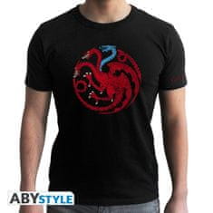 AbyStyle GAME OF THRONES - pánské tričko "Targaryen's symbol" - M