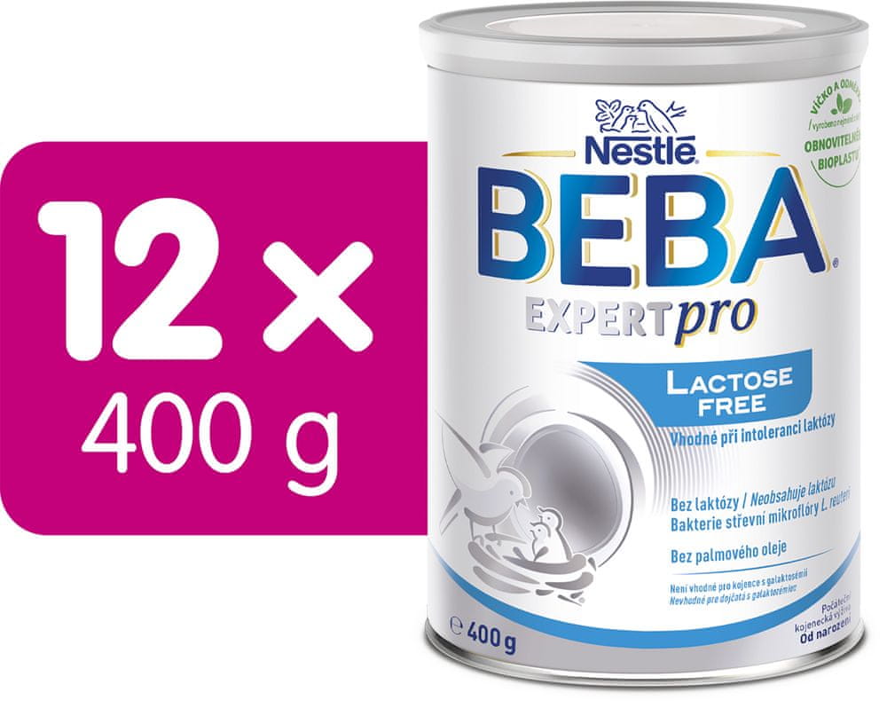 Levně BEBA EXPERTpro Lactose Free, 12 x 400 g
