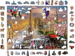 Wooden city Dřevěné puzzle Jaro v Paříži 2v1, 1010 dílků EKO