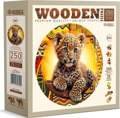 Wooden city Dřevěné puzzle Malý roztomilý leopard 250 dílků EKO