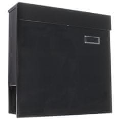 Rottner Kensington poštovní schránka černá | Cylindrický zámek | 37 x 37 x 10.5 cm