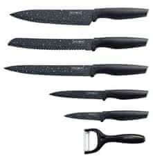 COIL Royalty Line RL-MB5;Sada nožů s nepřilnavým povrchem 5ks Black