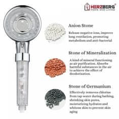 LEBULA Herzberg HG-8023: Sprchová hlavice - Antibakteriální aktivační mineralizační koule
