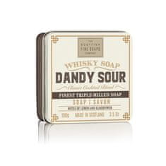 Scottish Fine Soap Mýdlo v plechu - Whisky Dandy Sour - Citrón a Bezový Květ, 100g