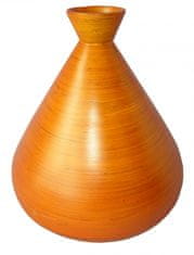 AXIN Bambusová váza široká oranžová