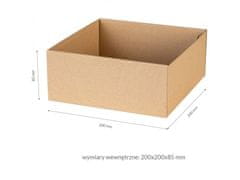 sarcia.eu Čtvercová květinová krabice, dárková krabice 20x20x8,5 cm 10