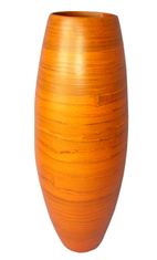 AXIN Bambusová váza vysoká oranžová