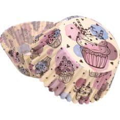 Alvarak Košíčky na muffiny motiv kreslený cupcake (50 ks) -