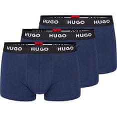 Hugo Boss 3 PACK - pánské boxerky HUGO 50469786-410 (Velikost M)