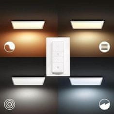 Philips Hue LED White Ambiance Stropní panel Philips Aurelle BT 8719514382640 46,5W 4200lm 2200-6500K 230V, bílý čtverec 60x60cm s dálkovým ovladačem a Bluetooth