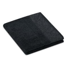 AmeliaHome Sada 3 ks ručníků BELLIS klasický styl černá, velikost 30x50+50x90+70x130