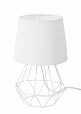 Dekorstyle Stolní lampa DIAMENT 2v1 bílá