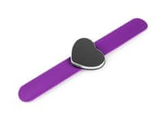 Kraftika 1ks fialová srdce magnetický jehelníček na ruku - srdce