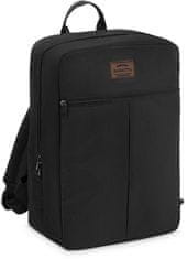 ZAGATTO Cestovní batoh černá do letadla 40x20x25 RYANAIR, cestovní taška černá dámská pánská, lehká a prostorná,pohodlné kšandy,nepromokavý, lze nasadit na rukojeť cestovního kufru, 1 komora a 2 kapsy / ZG771