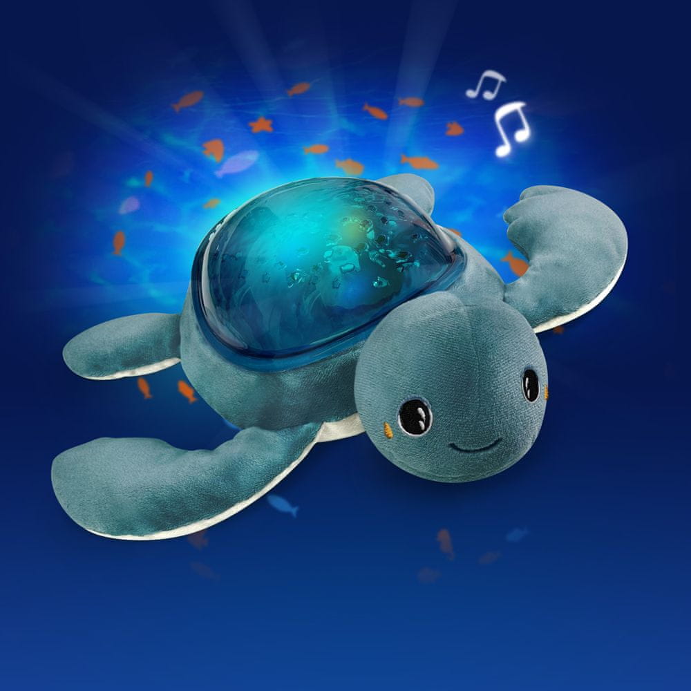 Levně Pabobo Magický LED projektor mořského dna s melodiemi a bílým šumem želva TURTLE