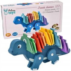 Adam toys Dinosaurus s čísly puzzle