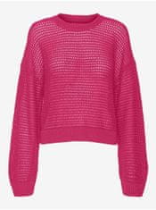 Vero Moda Tmavě růžový dámský svetr Vero Moda Madera XS