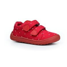 Dětská barefoot vycházková obuv Roby červená (Velikost 23)