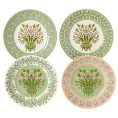 Heathcote & Ivory Porcelánové dezertní talíře - William Morris, 4ks