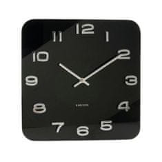 Karlsson Designové nástěnné hodiny Karlsson Vintage, černé 35 cm