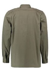 Orbis textil Orbis košile zelená 0745/56 dlouhý rukáv se zipem Varianta: 41/42