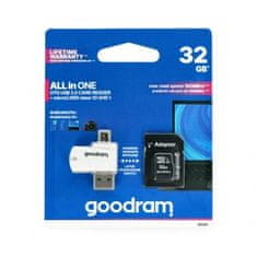 GoodRam Paměťová karta 32GB Class 10 + čtečka micro USB 40086