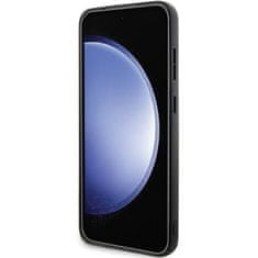 Bmw kryt na Samsung Galaxy S24 PLUS Black Signature Leather Half Textured & Circle MagSafe