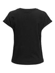 Jacqueline de Yong Dámské triko JDYVIVA Regular Fit 15318216 Black (Velikost L)