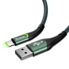 Mcdodo Kabel USB na USB-C Mcdodo Magnificence CA-7961 LED, 1m (zelený)