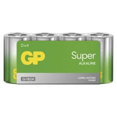 GP Alkalická baterie GP Super D (LR20), 4 ks