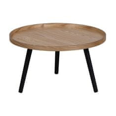 WOOOD Béžovo-černý konferenční stolek Mesa, ø 60 cm