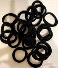 For Fun & Home Sada 30 silných a pružných gumiček do vlasů, 4,5 cm, pružný plast