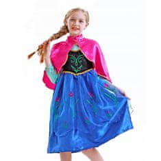bHome Dětský kostým ANNA Frozen s parukou 110-116 M