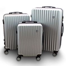 shumee Sada 3 ks BARUT stříbrných cestovních kufrů