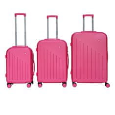 shumee Cestovní kufry 3v1 v růžové barvě
