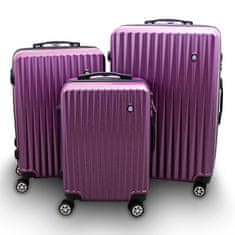 shumee Sada 3 cestovních kufrů BARUT lila